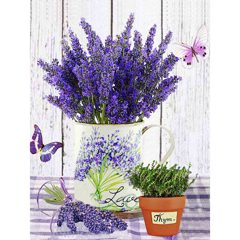 

Lavender - 11CT Stamped Cross Stitch - 40*53CM, 501 Original