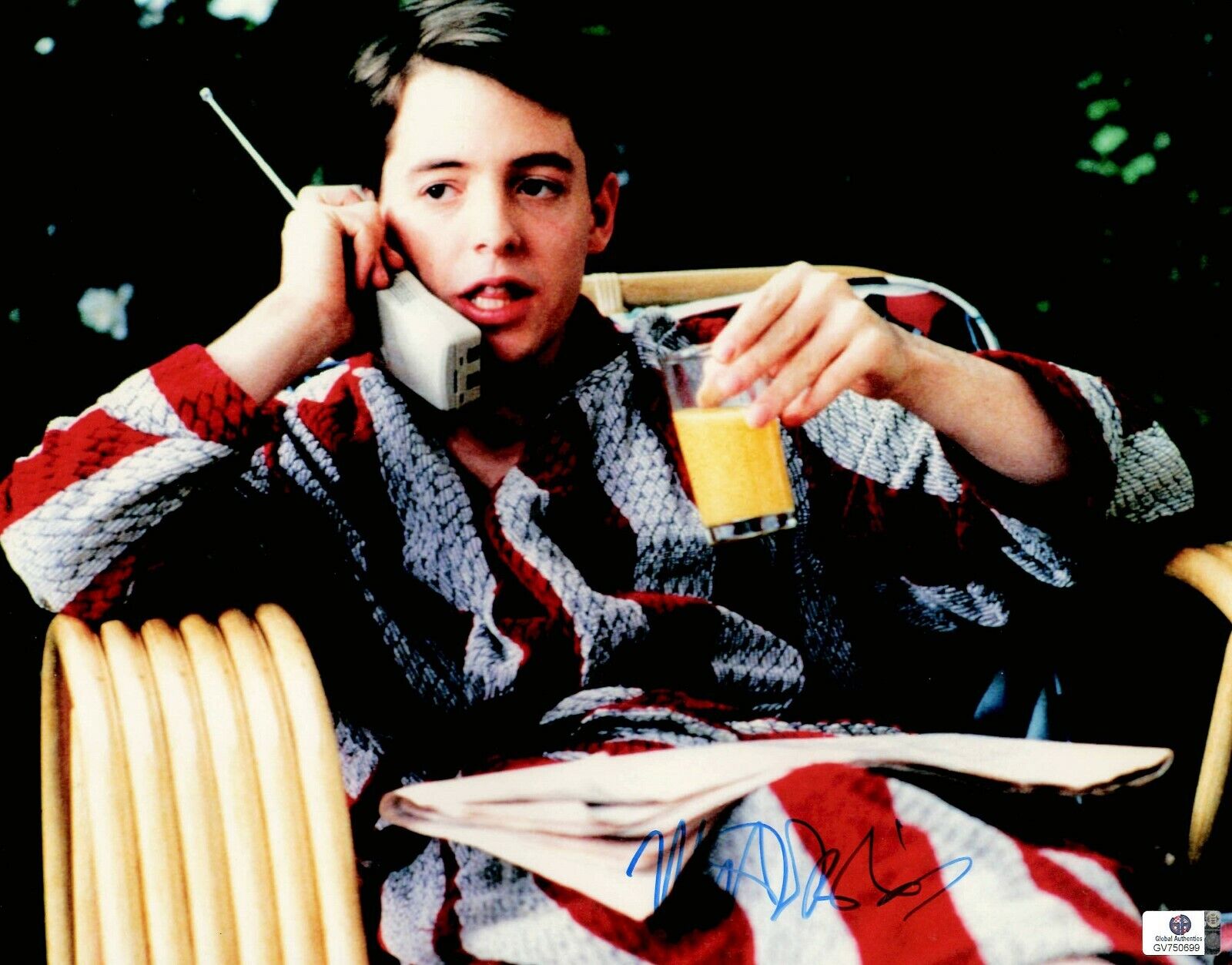 Matthew Broderick Signed Autograph 11X14 Photo Poster painting Ferris Bueller's Day Off GV750699