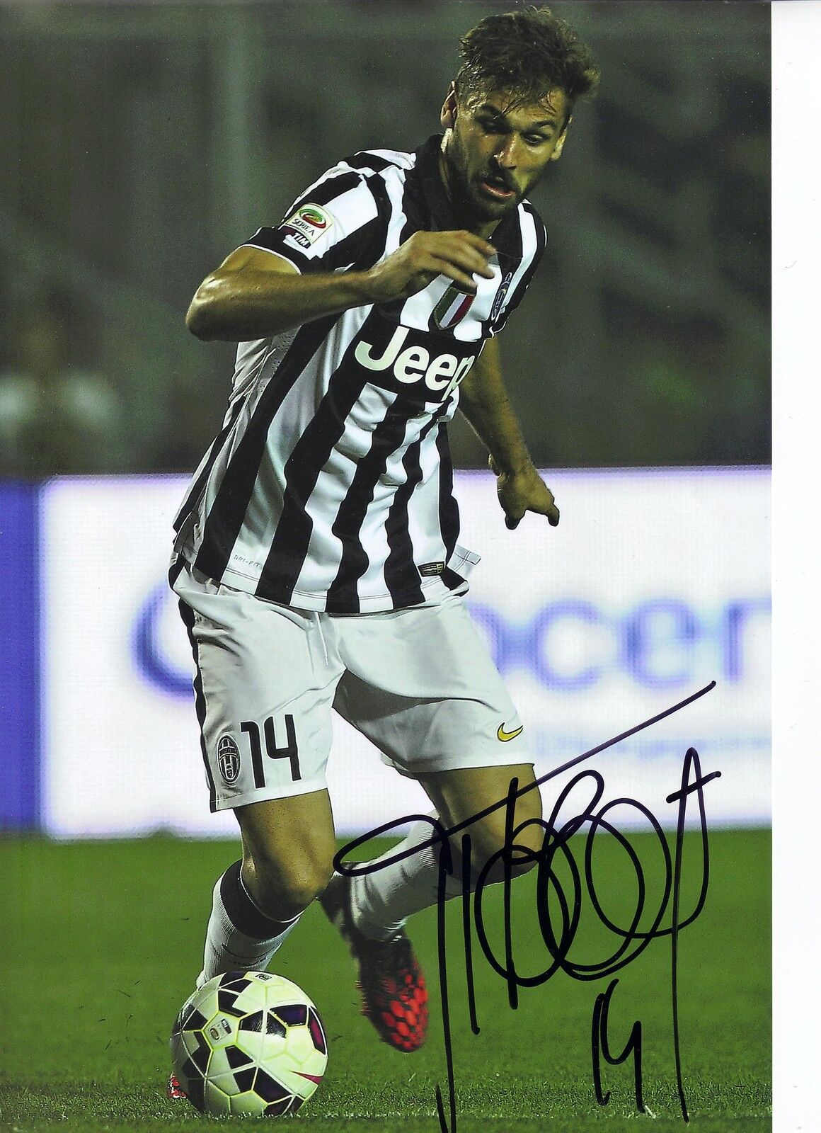 Fernando Llorente Genuine Hand SIgned Juventus 12X8 Photo Poster painting (1836)