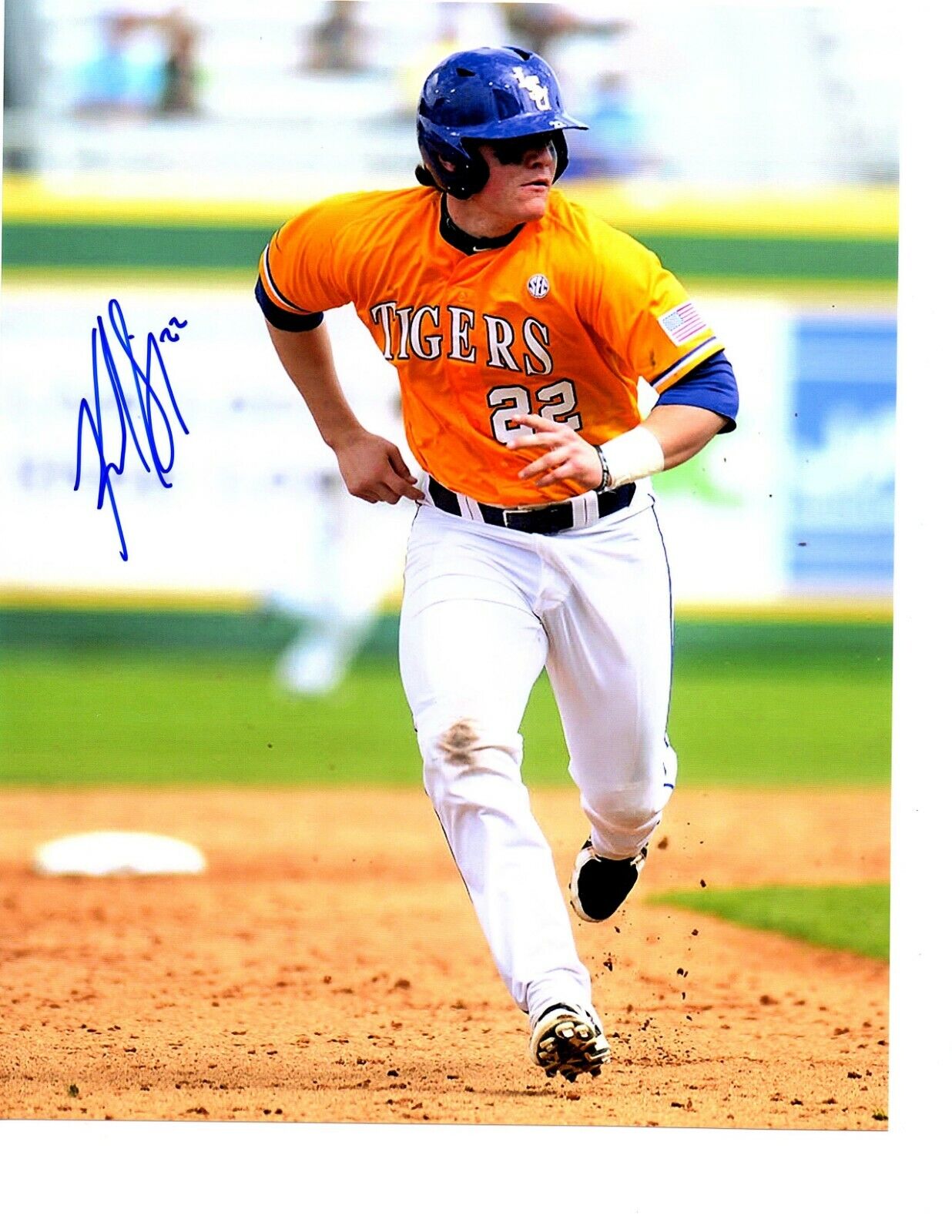 Kade Scivicque LSU Tigers Signed 8x10 Photo Poster painting Autographed Detroit Tigers BAYOU c