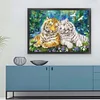 >SALE<Full Embroidery Eco-cotton Thread 11CT Printed Tiger Cross Stitch Kit 60x45cm
