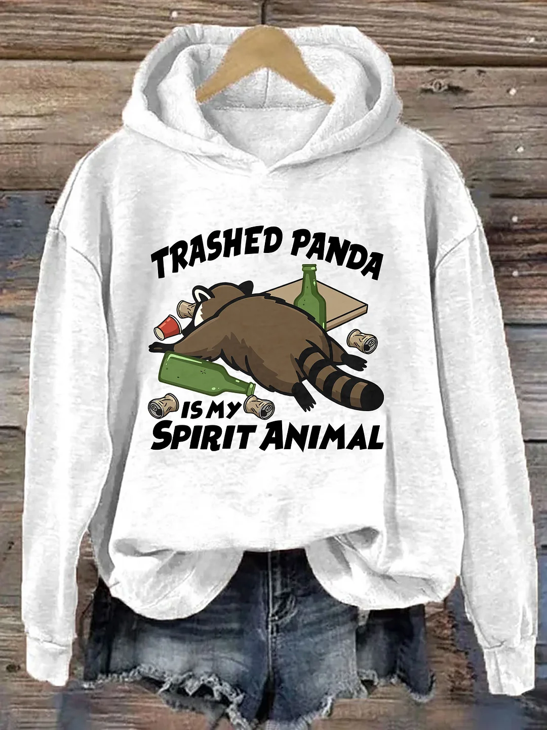 Trashed Panda Is My Spirit Animal Hoodie