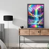 Bunter Wasserfall - runder Bohrer Diamantmalerei - 40*60cm (große Größe)