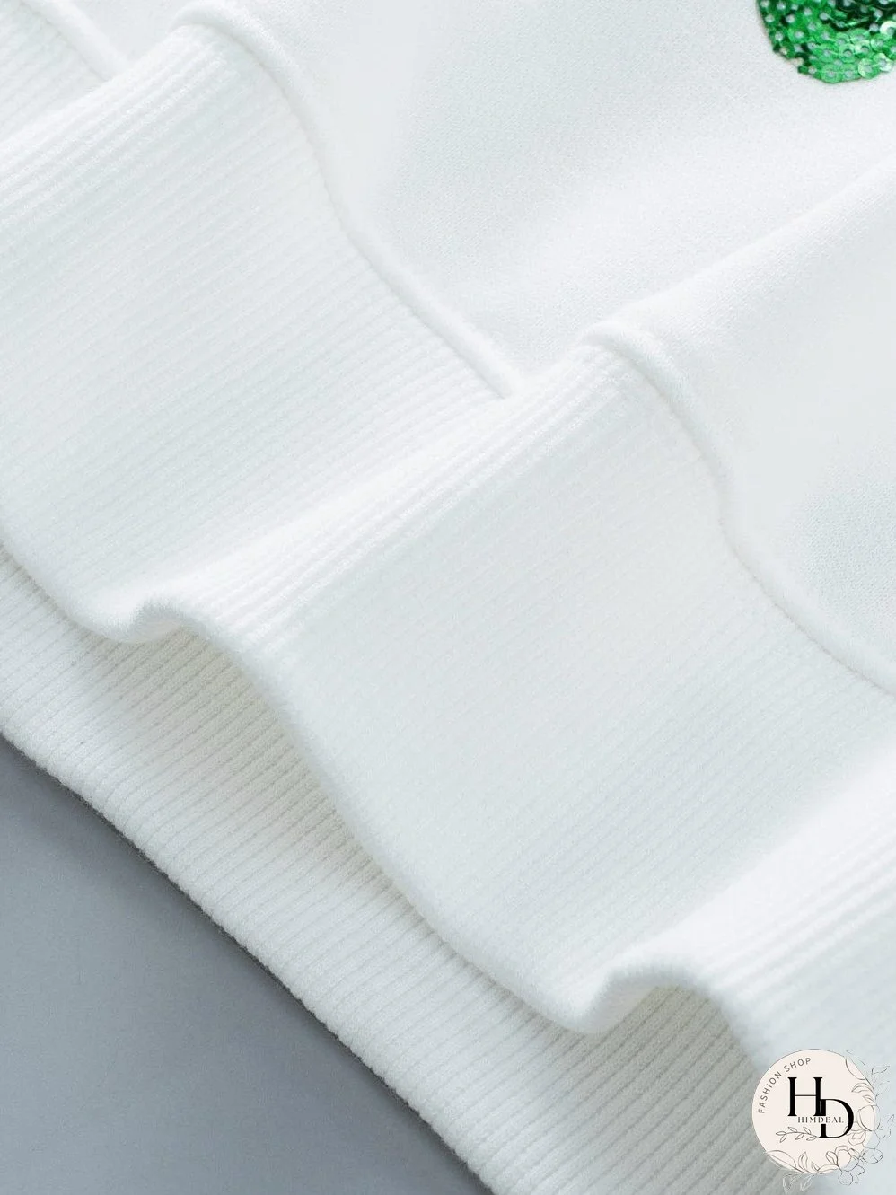 White Carnival Sparkle Graphic Crew Neck Sweatshirt