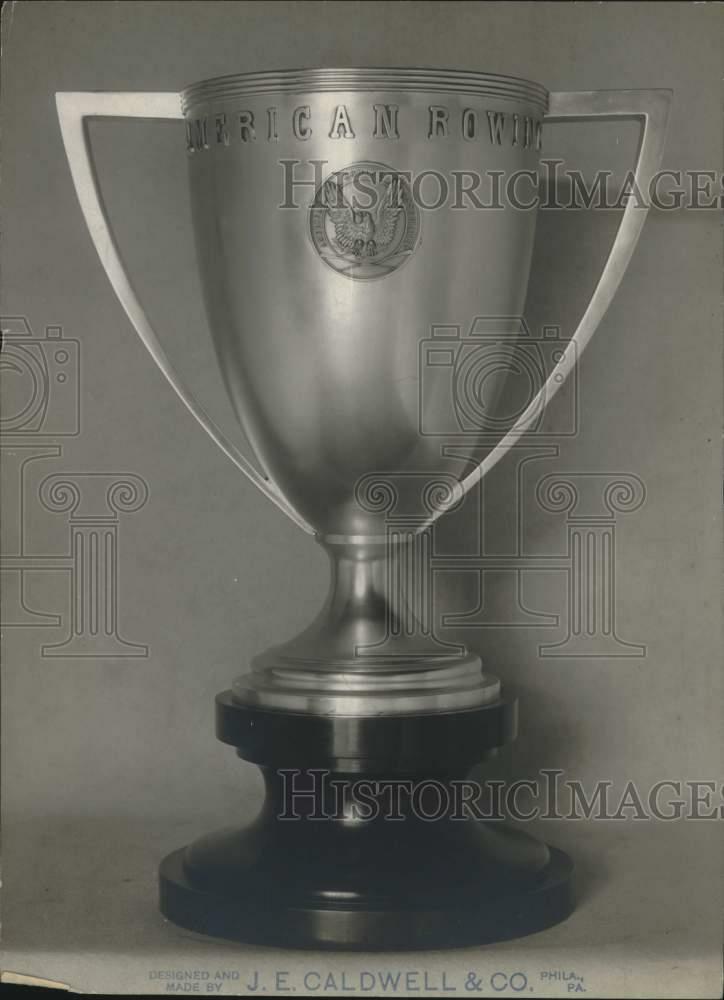 Press Photo Poster painting Puritan Cup for American Rowing Champion - lrx17848