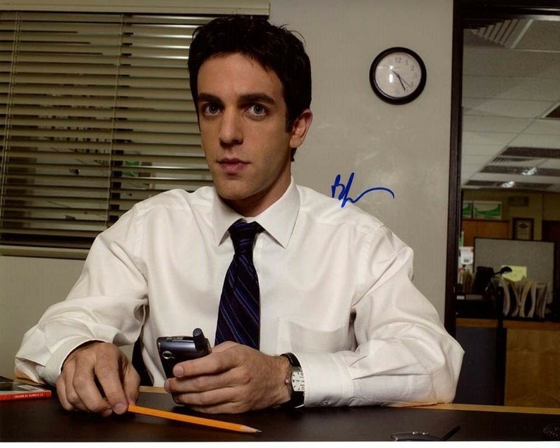 B.j. novak signed autographed the office ryan howard 8x10 Photo Poster painting