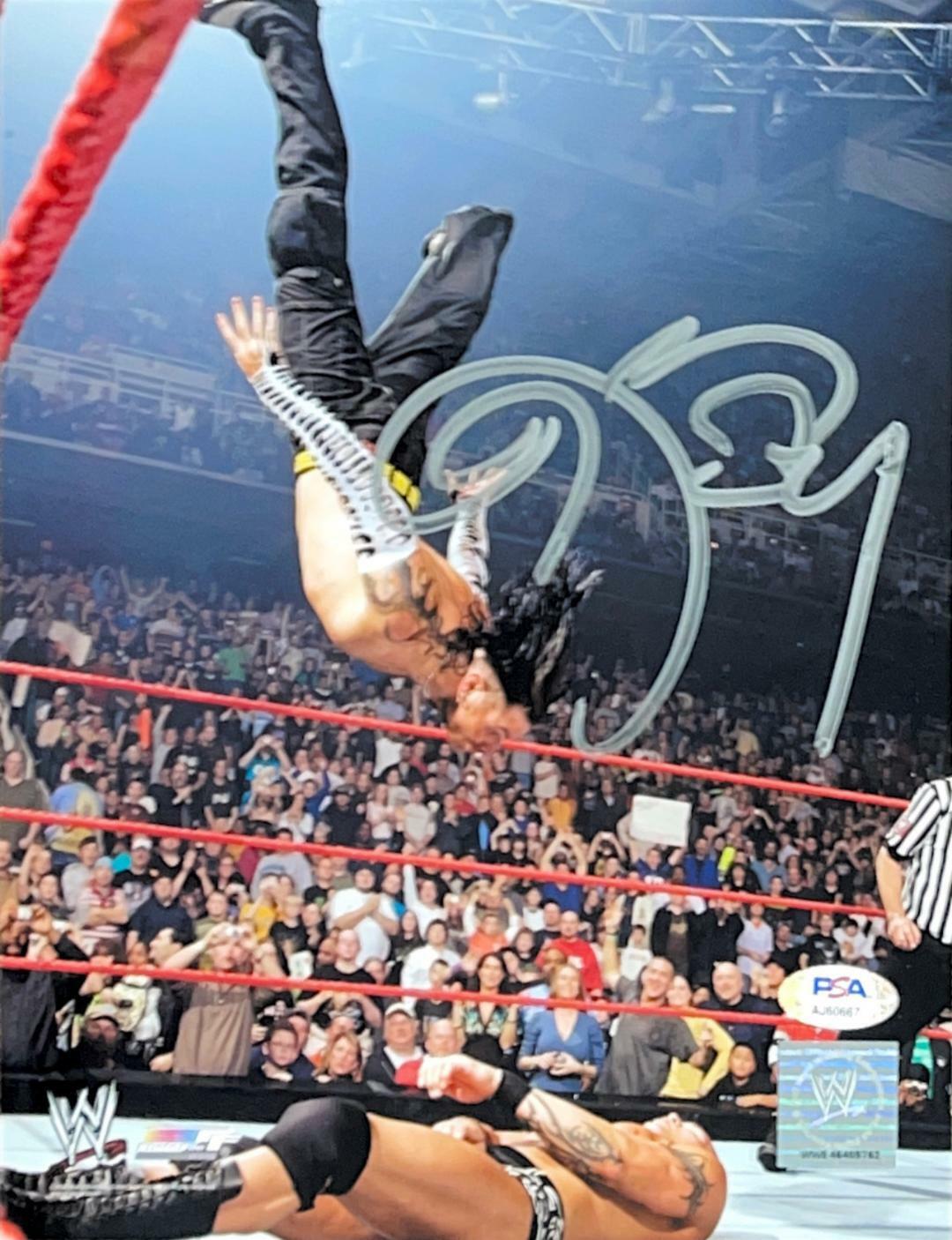 WWE JEFF HARDY HAND SIGNED AUTOGRAPHED 8X10 WRESTLING Photo Poster painting WITH PSA DNA COA 10