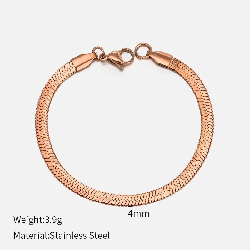 Fashion Geometric 304 Stainless Steel Stainless Steel Bracelets In Bulk