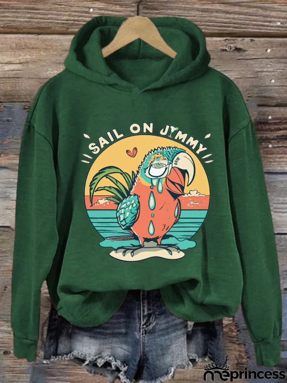 Women's Sail On Jimmy Crew Neck Hoodie