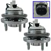 TRQ 2 Piece Front Wheel Bearing & Hub Assembly Set Compatible with 2006-2009 Pontiac Solstice 2007-2010 Saturn Sky