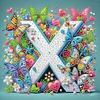 Butterfly Flower X 5D Partial Drill DIY Diamond Painting Kit 30*30cm