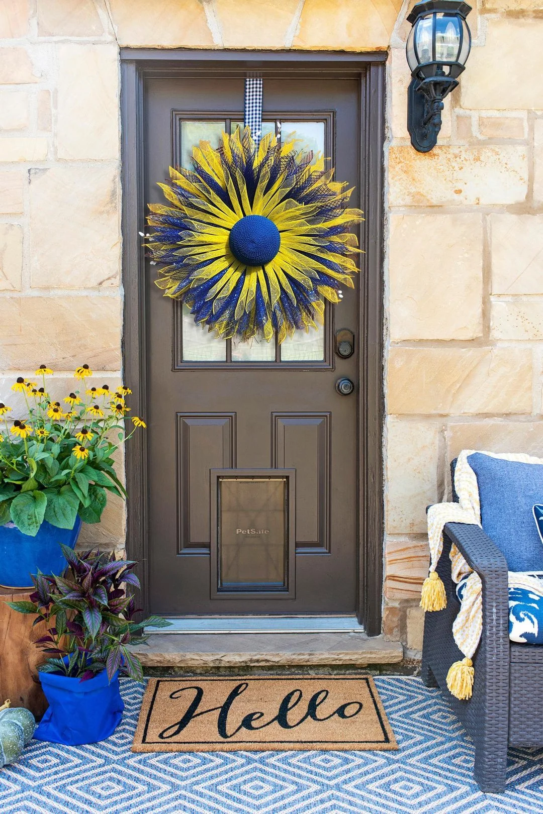 💙💛🌻Donation Wreath🌻