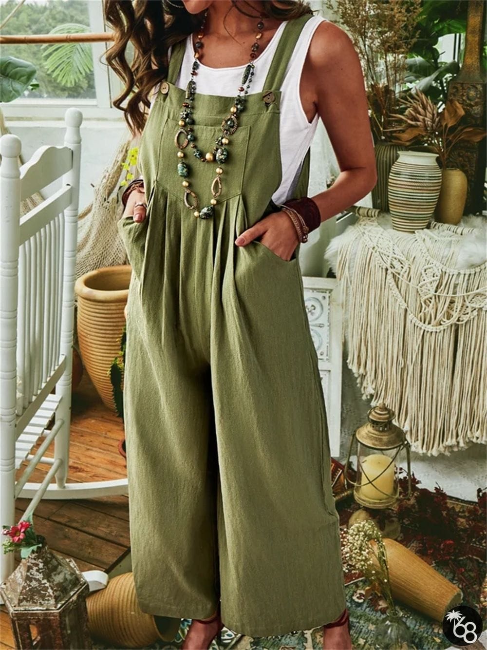 Wine Red Vintage Paneled Plain Cotton-Blend Pants | 168DEAL