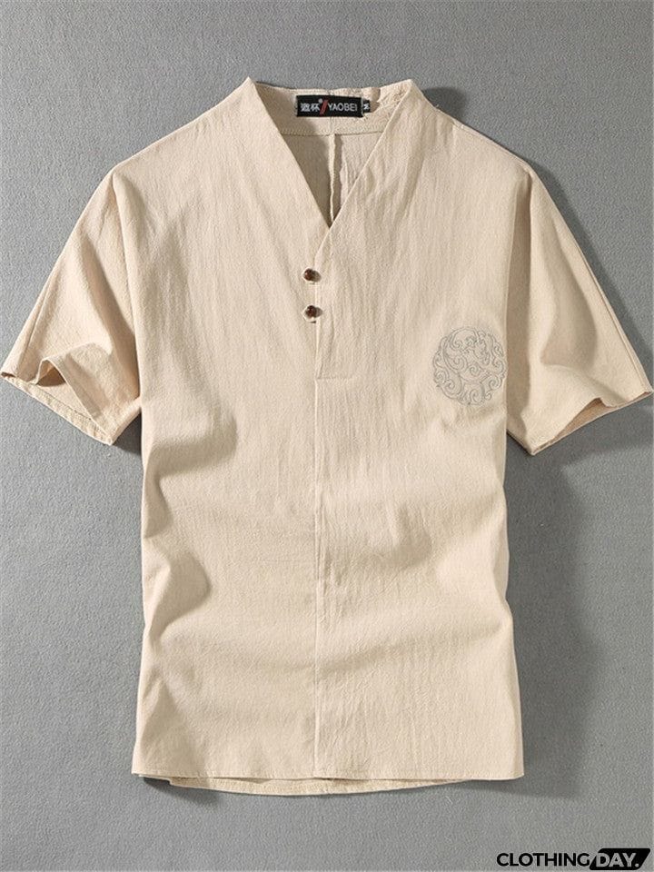 Mens Linen Short Sets