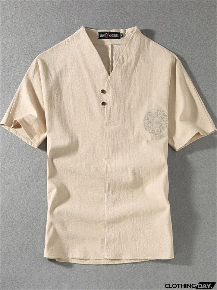 Mens Linen Short Sets