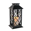 Retro Lantern Candle Twinkle Lamp LED Solar Light Garden Hanging Decoration