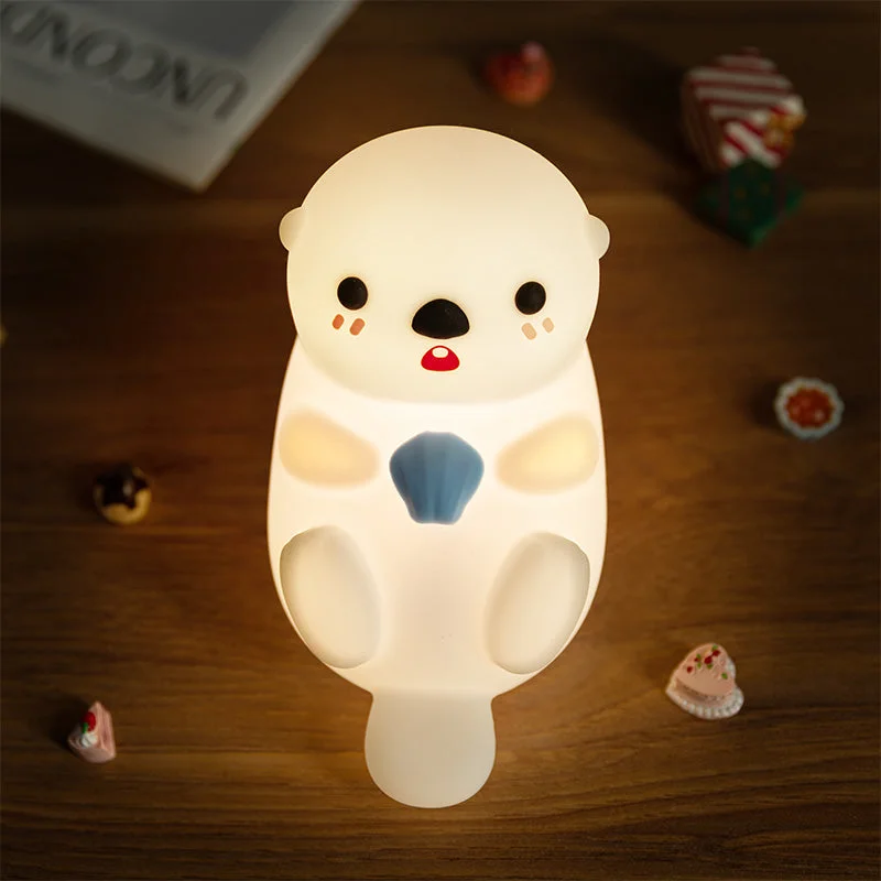 MeWaii® Otter Squishy Silicon LED Night Light - Tap Lamp, Best