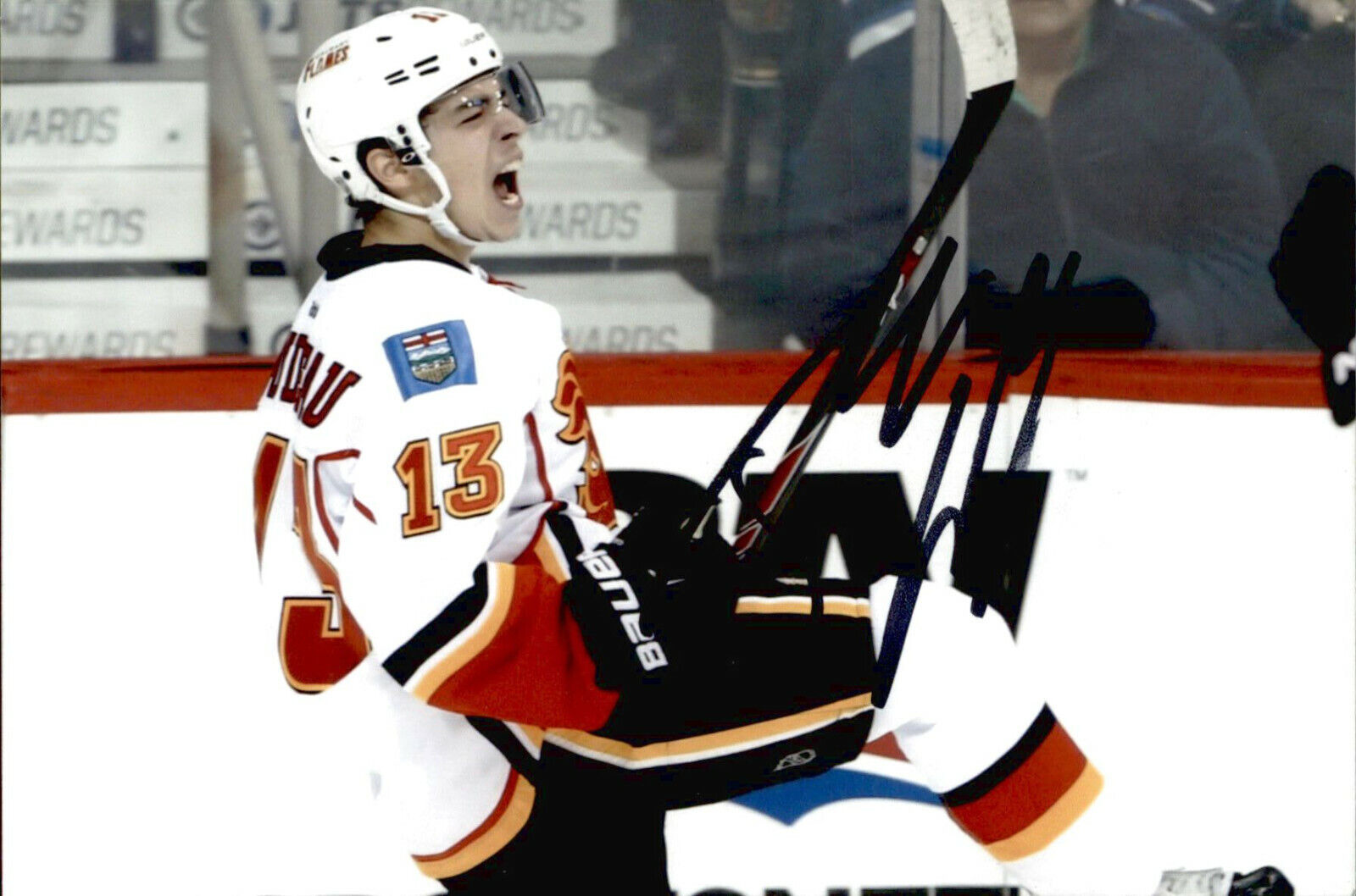 Johnny Gaudreau SIGNED autographed 4x6Photo Poster painting CALGARY FLAMES #6