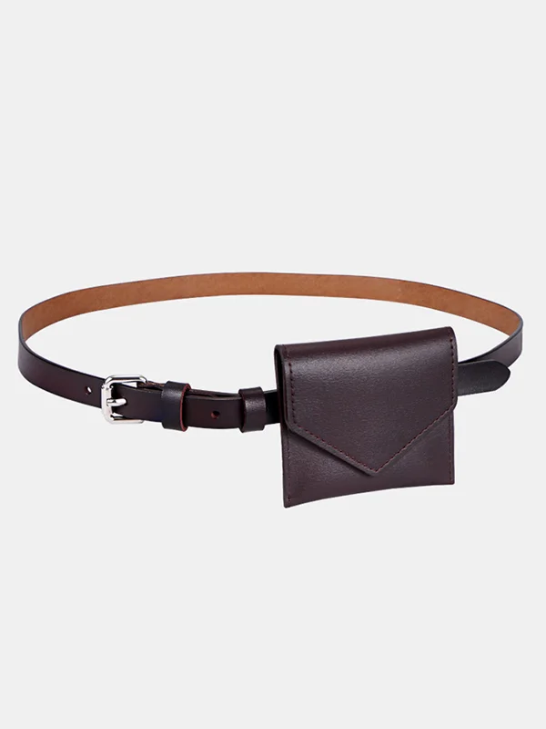 Split-Joint Geometric Belt Buckle Fanny Packs Bags Accessories Bags