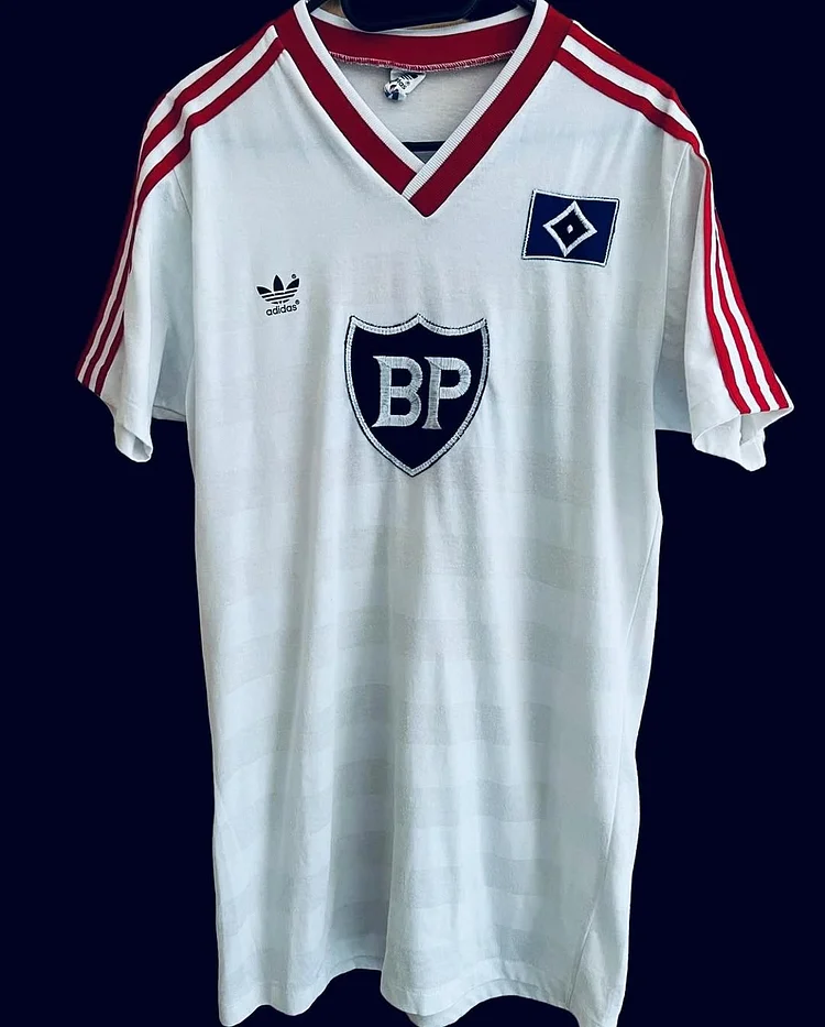 Retro 1985-1987 Hamburg Home Football Jersey