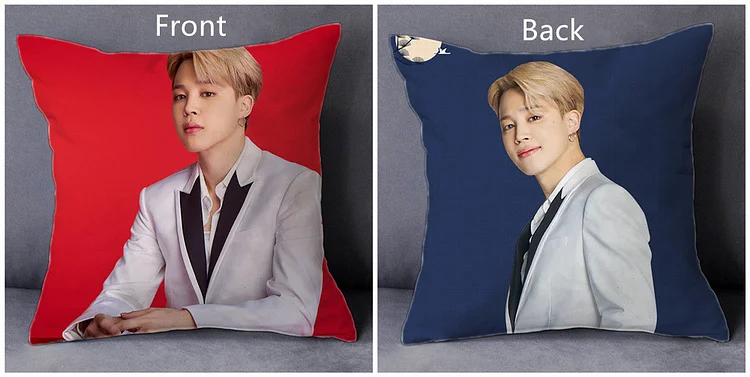 BTS Personalize Name RM Jin Suga JHope Jimin V Jungkook Pillowcase Cushion  Cover