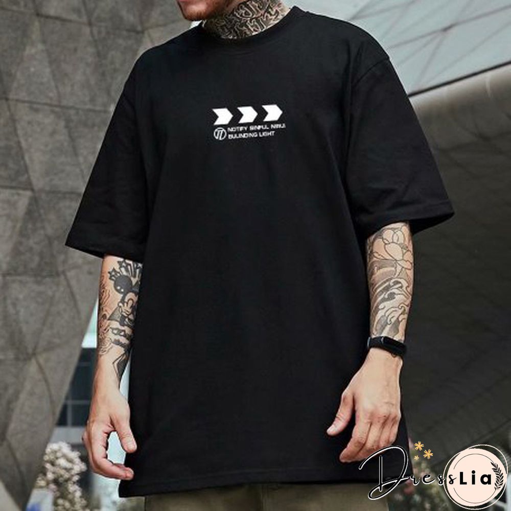 Men's Bear Graphic Crew Neck Short Sleeve T-Shirt