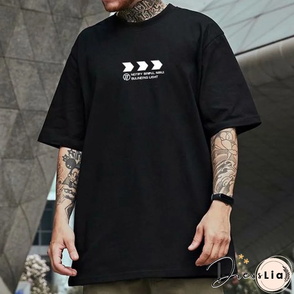 Men's Bear Graphic Crew Neck Short Sleeve T-Shirt