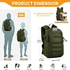 12L/ 15L/ 20L/ 30L Mini Rucksack Taktisch Wanderrucksack Molle Schultasche Wasserabweisend Daypack Milit&auml;risch Schulrucksack Studenttasche Unitasche Sporttasche Laptoptasche f&uuml;r Outdoor Sport