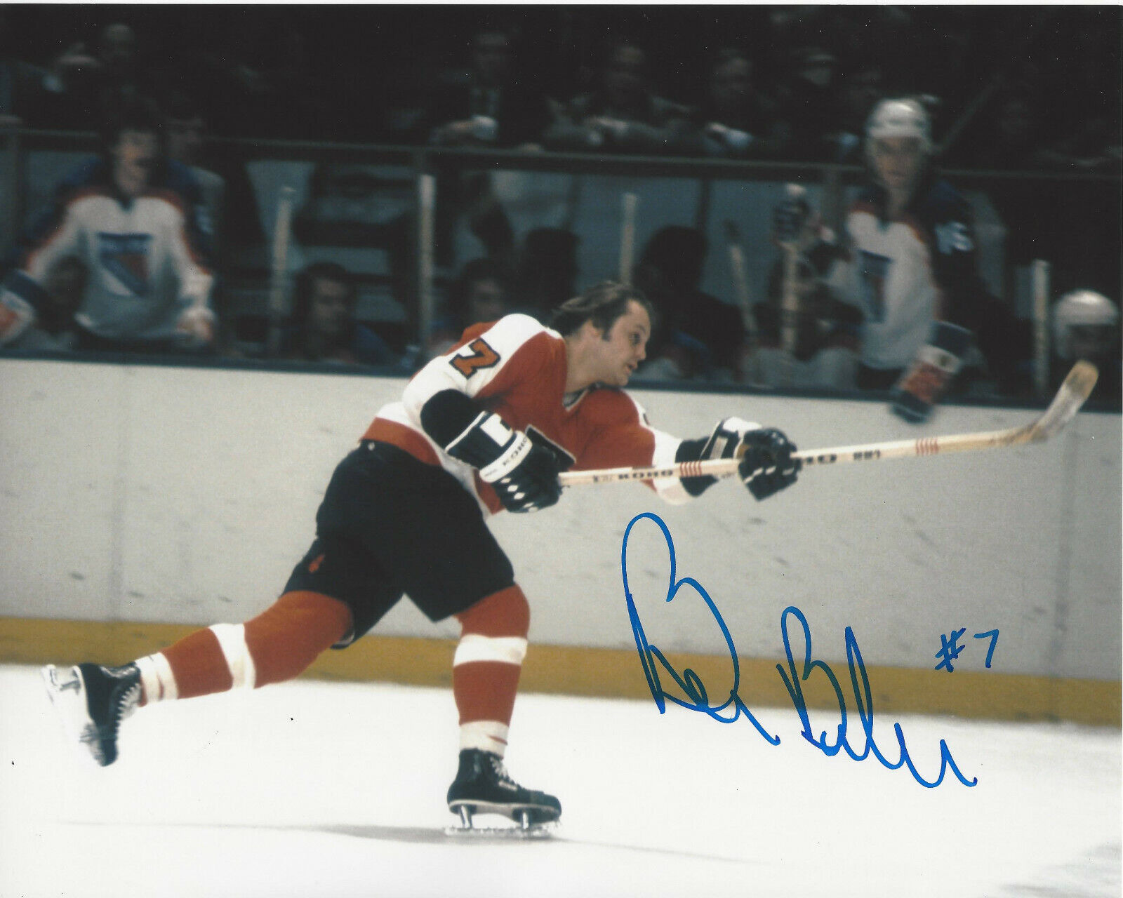 BILL BARBER PHILADELPHIA FLYERS HAND SIGNED AUTHENTIC 8X10 Photo Poster painting B w/COA CANADA