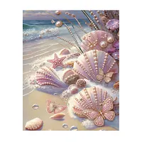 Pastel Seashell Beach - Pearls Painting