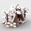 Moc The Mini  A-Frame Cabin - Winter Version