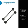 TRQ Rear Sway Bar Stabilizer Link Set Compatible with 1999-2004 Jeep Grand Cherokee