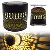 Solar Fence Lights Mandala Theme Waterproof Metal Solar Powered Deck Step Stair Lights for Garden Post Patio Decor Gifts for Women Mom