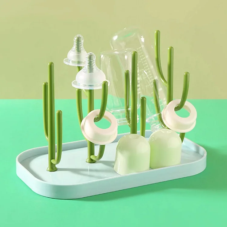 Baby Bottle Drying Rack | Countertop Drying Rack With Deep Drip Basin