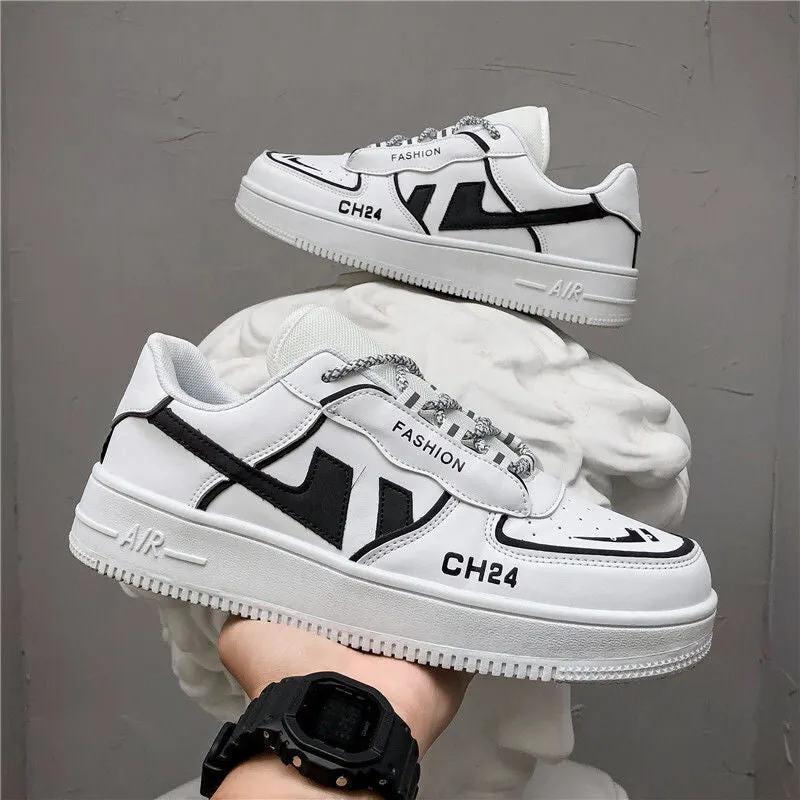 2021 Unisex New Trendy Sports Casual White Shoes Women Non Slip Low-top Sneakers Men Fashion Breathable Stenis Reflective Shoes