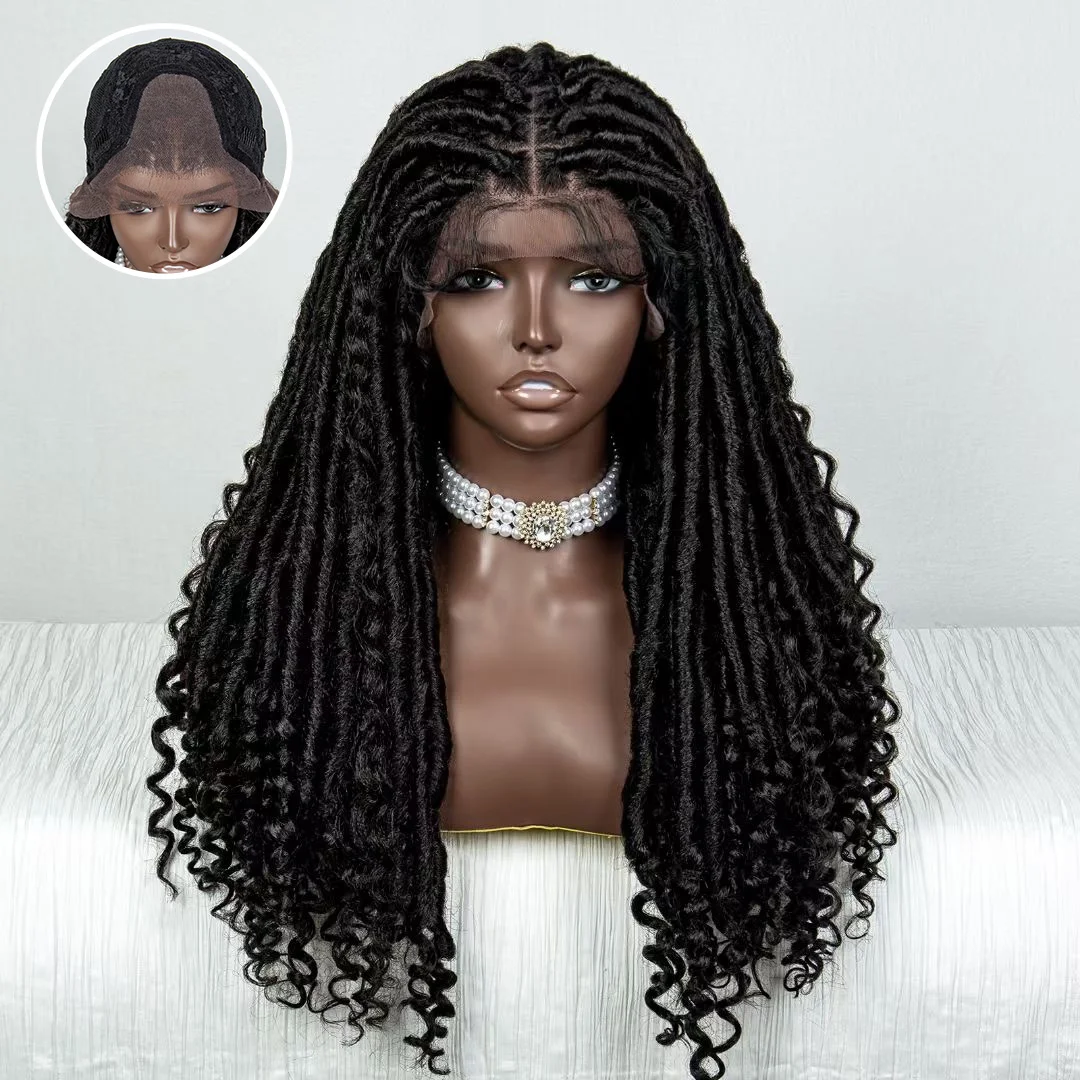 WEQUEEN Hand Braided Goddess Locs 4x4 Lace Closure Wigs