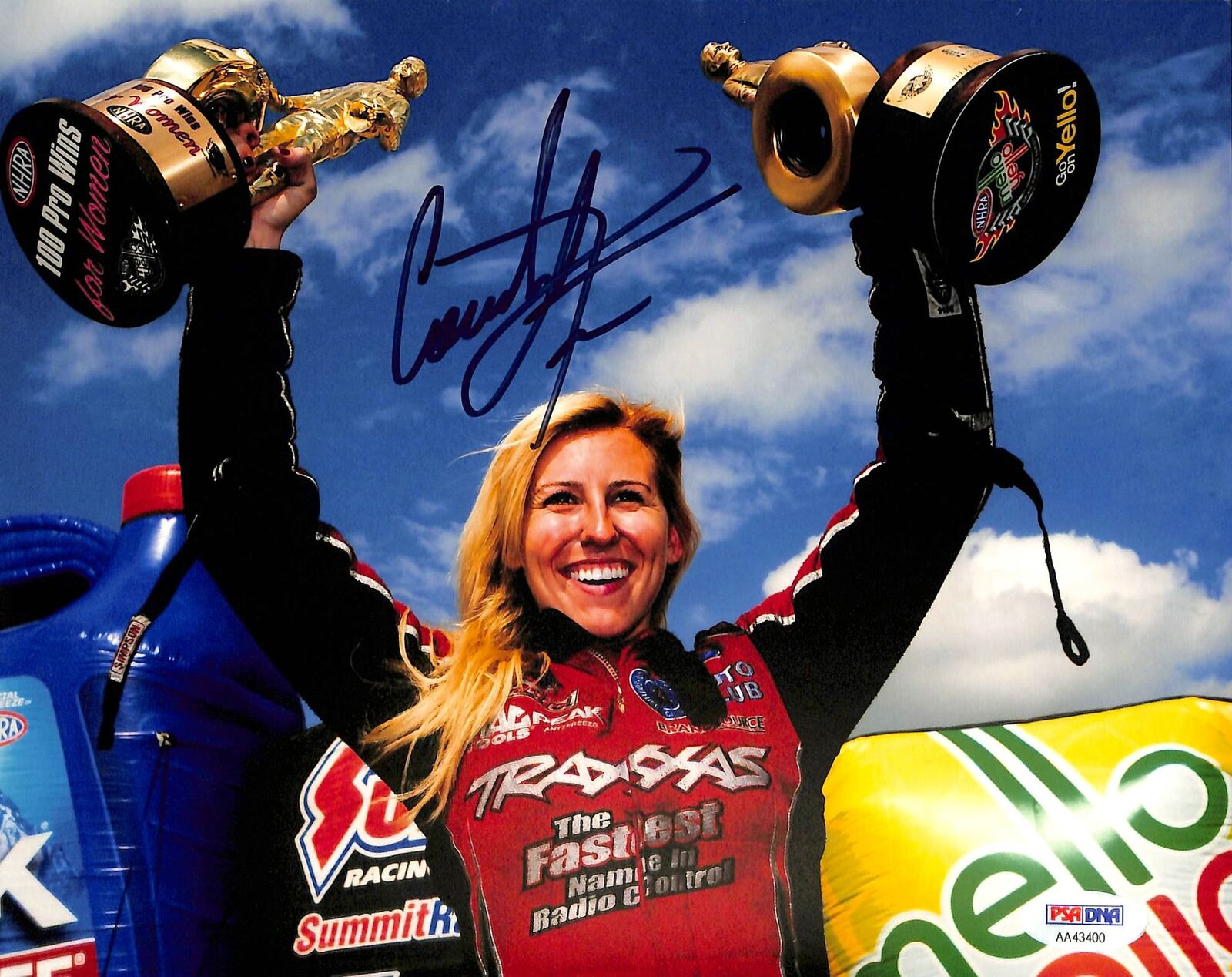 Courtney Force NHRA Drag Racing Authentic Signed 8x10 Photo Poster painting PSA/DNA #AA43400