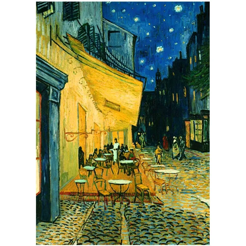 Jigsaw Puzzle 1000 Pieces Creative Stress Relief Adult Toys The World Famous Paintings by Van Gogh about Starry Sky