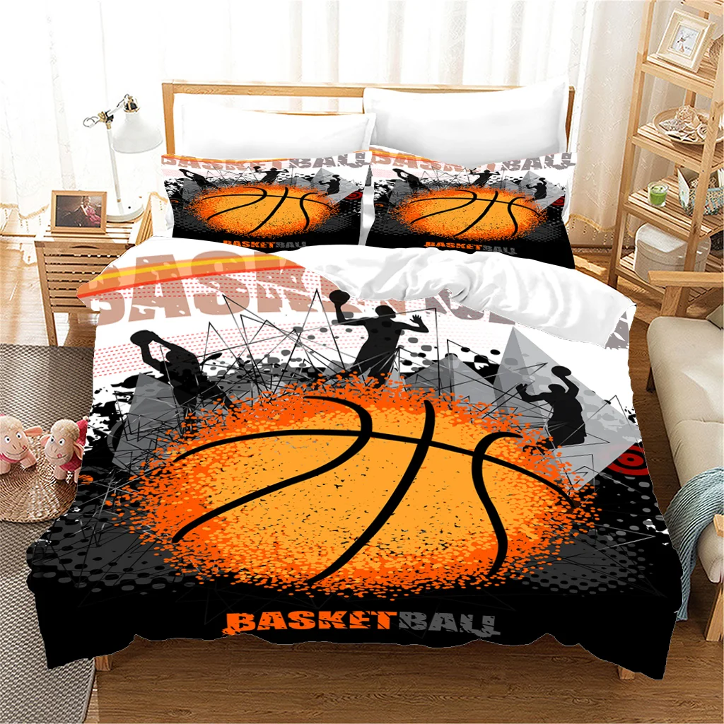 PBS LQSJT002 Basketball Bedding Set With Pillow Cases