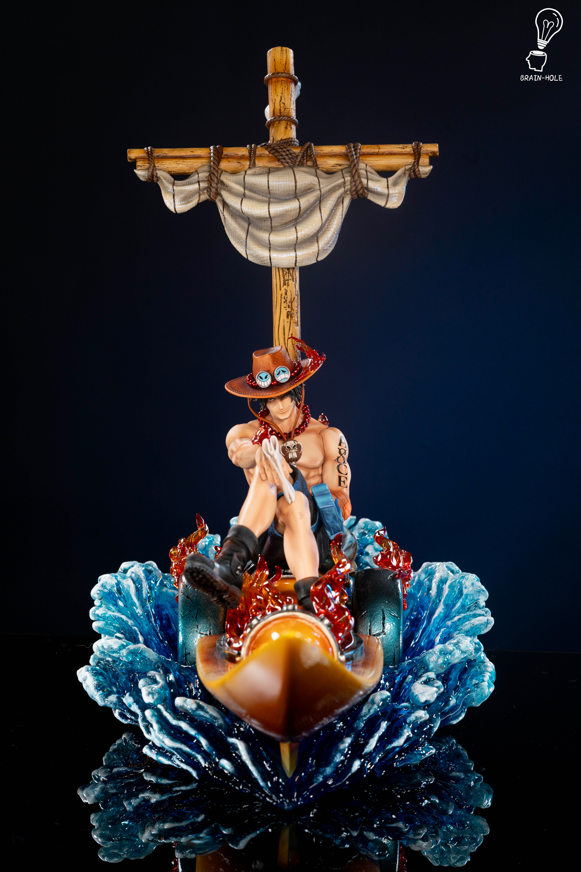 Portgas D. Ace Using Striker - ONE PIECE Resin Statue - Brain Hole Studio