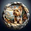 Yorkshire Terrier - Rundbohrer Diamond Painting - 30*30cm
