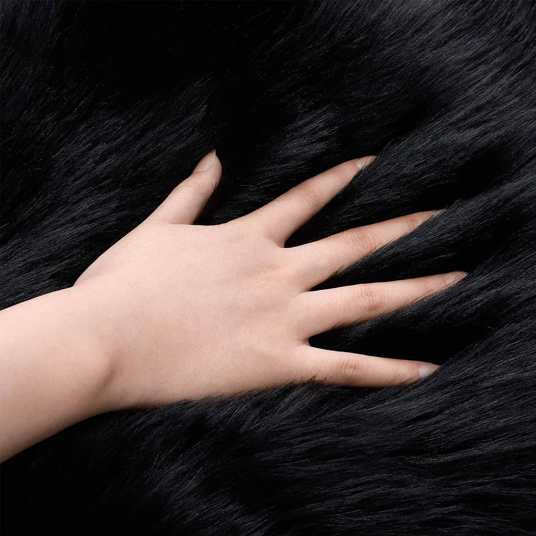 Faux Fur Round Area Rug