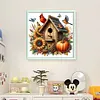 Red Bird Pumpkin Cottage-11CT Stamped Cross Stitch 40*40cm/15.75*15.75in tapestrymarket