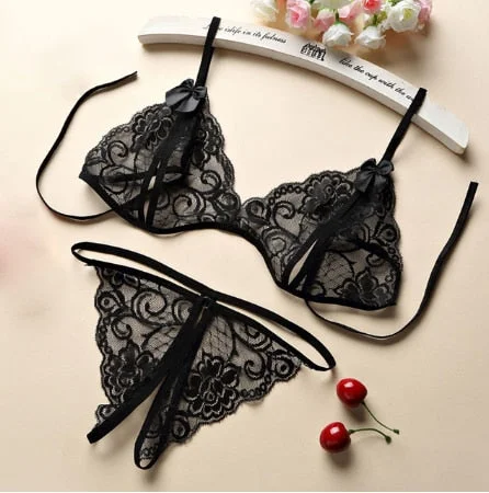 Sexy Lingerie Erotic Cup Bra Sets Underwear For Women Wire Thin Lingerie Breathable Comfortable Bras Set Erotic Underwear