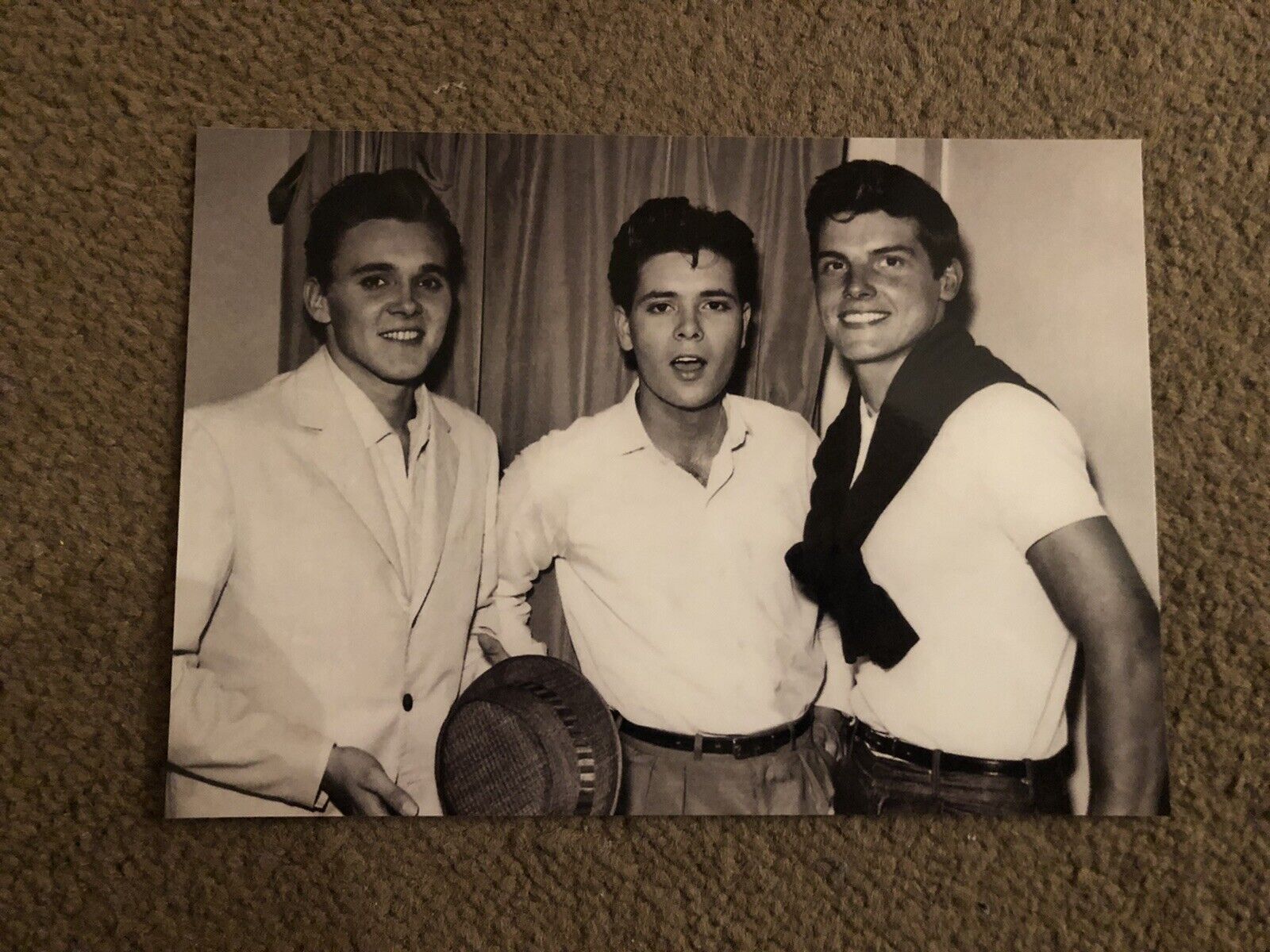 CLIFF RICHARD & BILLY FURY (SiNGERS) - UNSIGNED Photo Poster painting- 7x5”