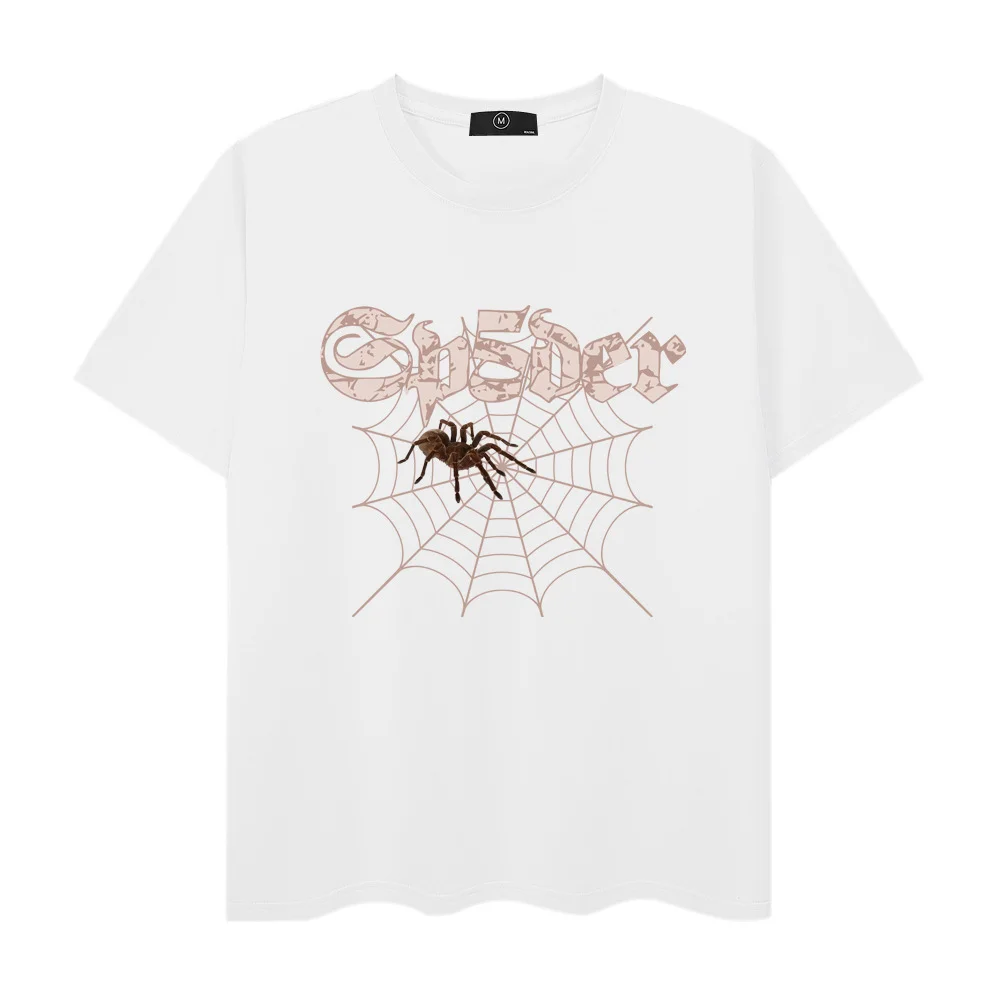 Unisex New Series Spider 555 Printed Short Sleeve T-Shirt 