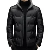 Warm thickened solid color down jacket