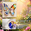 Pre-Framed 3D Rhinestones Butterfly With Artificial Flower Diamond Painting DIY Craft Kit 