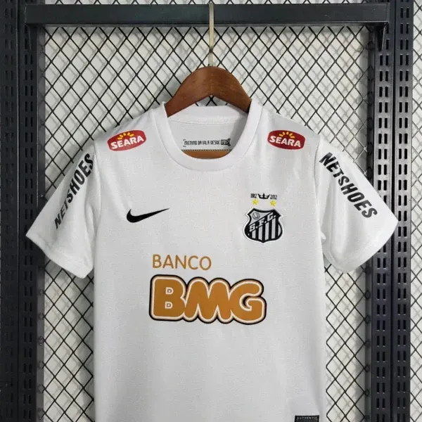 2011/2012 Retro Kids Size Santos Home Jersey view 3
