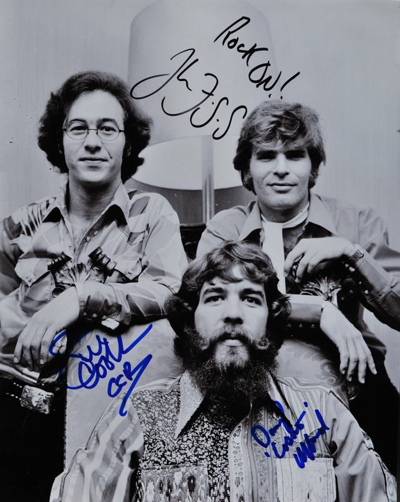CREDENCE CLEARWATER REVIVAL Signed Photo Poster painting X3 John Fogerty, Stu Cook, & Doug Clifford wcoa